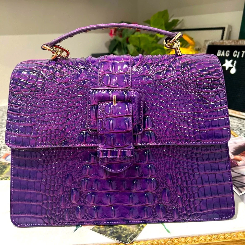 Brahmin Royal Purple Hallie - Picture 7 of 16